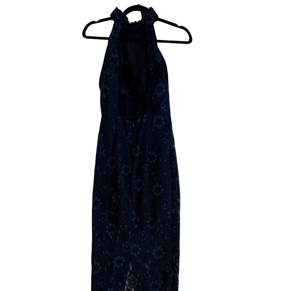 ABS Allen Schwartz Navy Lace Wedding Dress